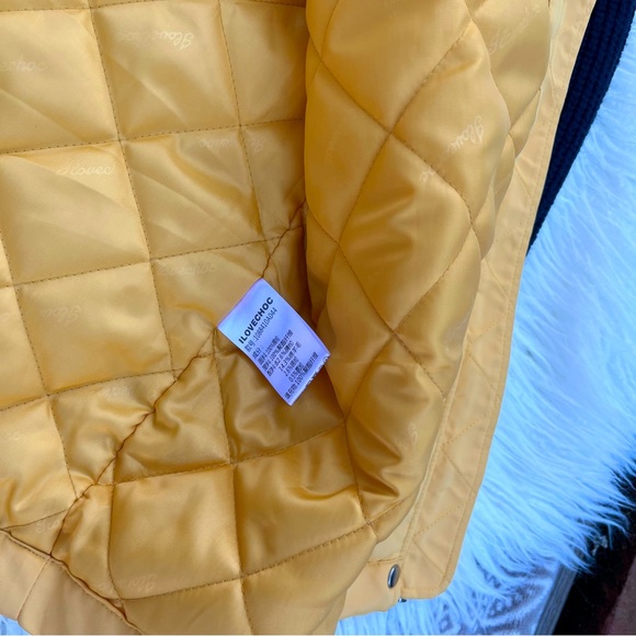 I Love Choc Hong Kong Yellow & Black Jacket S 160/84 A - Picture 4 of 5